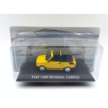 Fiat 126p Bosmal Cabrio yellow - skala 1:43 - Hachette